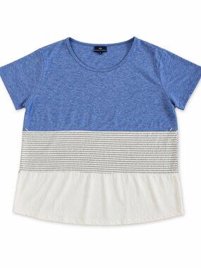 Nursing Queen Light Blue Heather Nursing Top,  Size 1X